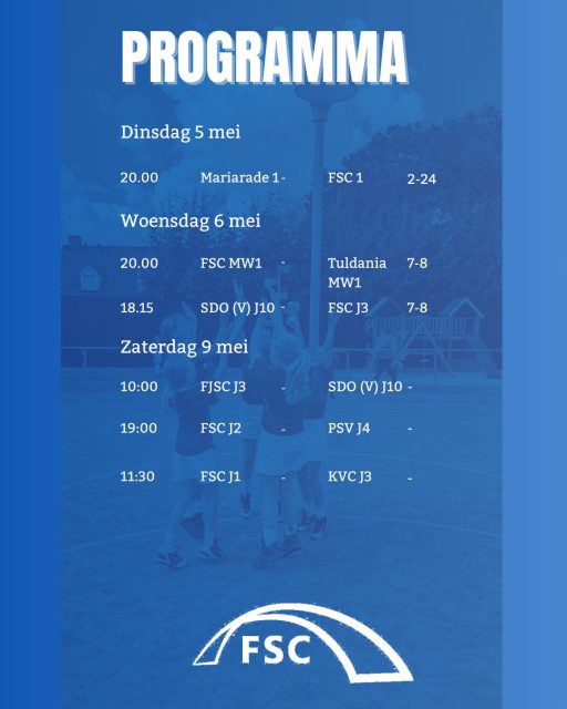 Morgen speelt FSC J3 voor de 2e keer deze week tegen SDO J10

Wedstrijdverslag SDO (V) J 10 - FSC J3 6 mei

Wauw, wat een heerlijke wedstrijd om zo mee te starten na de vakantie! Iedereen had er zin in en Gijs maakte vandaag zijn debuut. Er werd fantastisch overgespeeld, volop op de korf geschoten en gestreden voor elke bal. Er werden sprintjes getrokken als een jachtluipaard!

We stonden constant een puntje voor, maar SDO maakte het ons lastig en kwam vlak voor tijd nog terug op 7-7. De spanning was om te snijden! Gelukkig zorgde Lieke in de slotfase voor de beslissing: 7-8 🎉
Wat een strijders!💪🏻