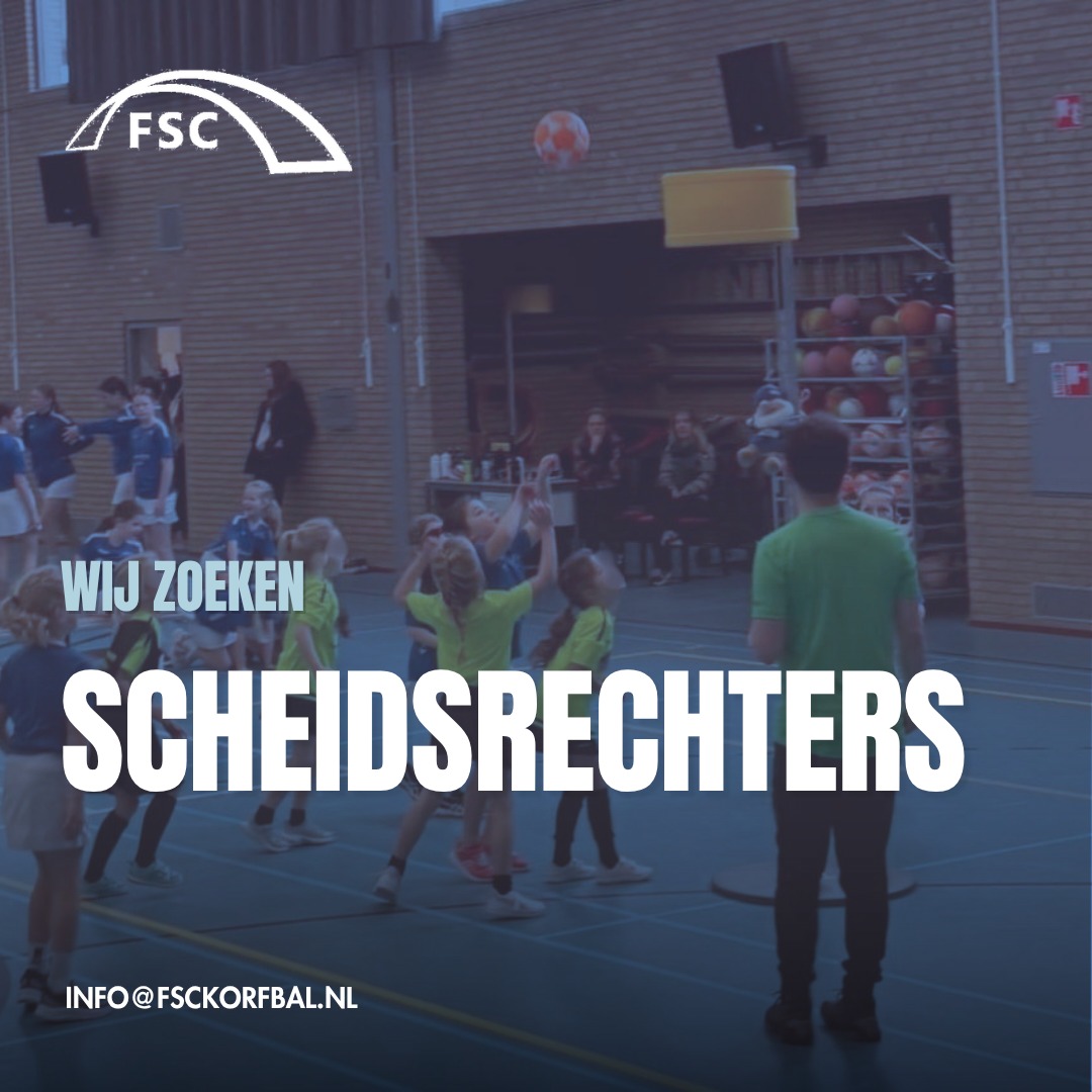 📣 VACATURE VRIJDAG - SCHEIDSRECHTERS 📣

Zonder scheidsrechter… geen wedstrijd! ⚖️💙🤍

Elke week staan onze teams klaar om te spelen, maar daarvoor zijn scheidsrechters onmisbaar. Daarom zoekt FSC Korfbal versterking!

Vind jij het leuk om betrokken te zijn bij wedstrijden, midden in het spel te staan en een belangrijke rol te spelen binnen de vereniging? Dan is scheidsrechter misschien wel iets voor jou.

Geen zorgen: ervaring is niet noodzakelijk en we helpen je graag op weg. Je staat er niet alleen voor!

👉 Lijkt dit je leuk of wil je meer weten? Spreek iemand van het bestuur aan of stuur ons een berichtje. Samen kijken we wat mogelijk is!

#VacatureVrijdag #FSCKorfbal #Scheidsrechter #SamenVoorFSC