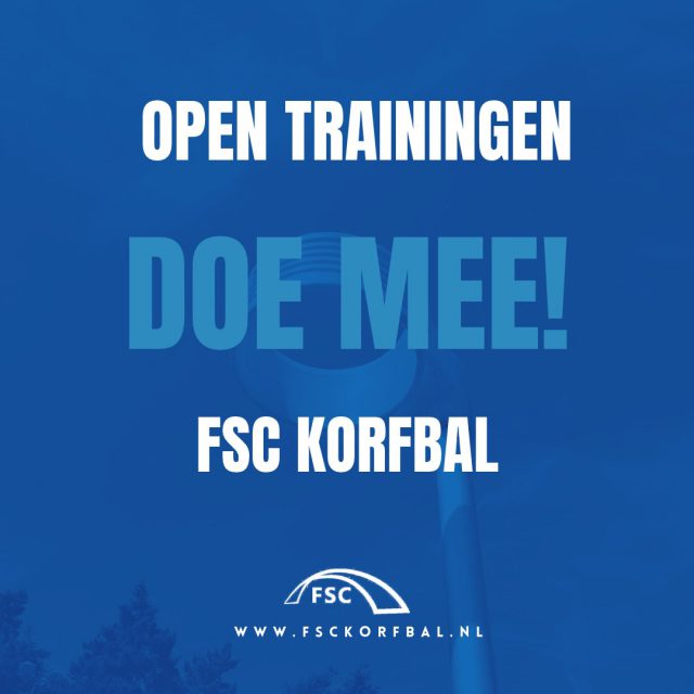 🏐 Open Trainingen FSC Korfbal 🏐

Heb je altijd al eens willen korfballen, of heb je gewoon zin om een keertje lekker sportief mee te doen? Bij FSC Korfbal ben je van harte welkom om vrijblijvend mee te trainen. Voor elke leeftijd is er een moment om kennis te maken met deze leuke, actieve teamsport!

📅 Maandag 21 september

🕕 18.00 – 19.00 uur: J3 (6-8 jaar)
🕡 18.30 – 19.45 uur: J2 (8-12 jaar)
🕖 19.00 – 20.15 uur: J1 (12-16 jaar)
🕗 20.00 – 21.15 uur: Senioren (16+)

Aanmelden kan via info@fsckorfbal.nl. We zien je graag op het veld!

Tot dan bij FSC! 🤍💙

#FSCKorfbal #Korfbal #OpenTraining