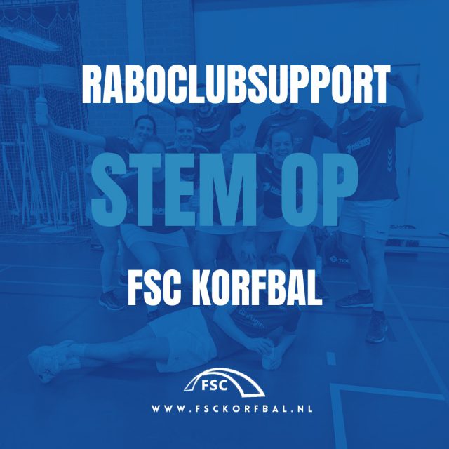 🗳️ Stem op FSC Korfbal bij de RaboClubSupport actie!

Van 7 t/m 29 september kun je weer stemmen voor RaboClubSupport van de Rabobank. Elke stem levert de vereniging geld op! 💸

Ben jij klant bij de Rabobank? Breng dan je stem uit op FSC! En ken je iemand anders die bankiert bij de Rabobank? Vraag diegene ook om op ons te stemmen 🙏

Het kost je maar 1 minuutje:
Rabo app → Log in → Services → 'Snel naar' Clubsupport Stemmen → Breng je stem uit → Zoek FSC Korfbal op → Stem uit!

Alvast bedankt voor jullie stem! 💙🤍

#FSCKorfbal #RaboClubSupport #StemOpFSC