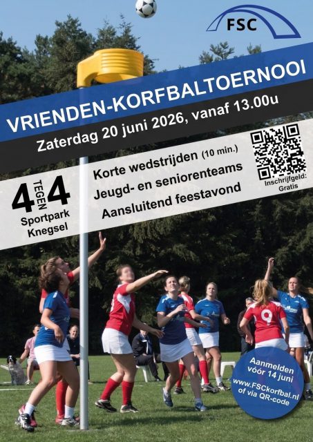 ⚽ Heb jij jullie team al opgegeven? ⚽

Op Zaterdag 20 juni organiseren we ons jaarlijkse viendenkorfbaltoernooi! Zowel jeugd als senioren poules.

🗓️ Wanneer: 20 juni
⏰ Vanaf: 13.00
🏃🏻‍♂️ Minstens 4 personen

Geef je op! 
https://forms.gle/HkKdf9aH8JwwQu62A